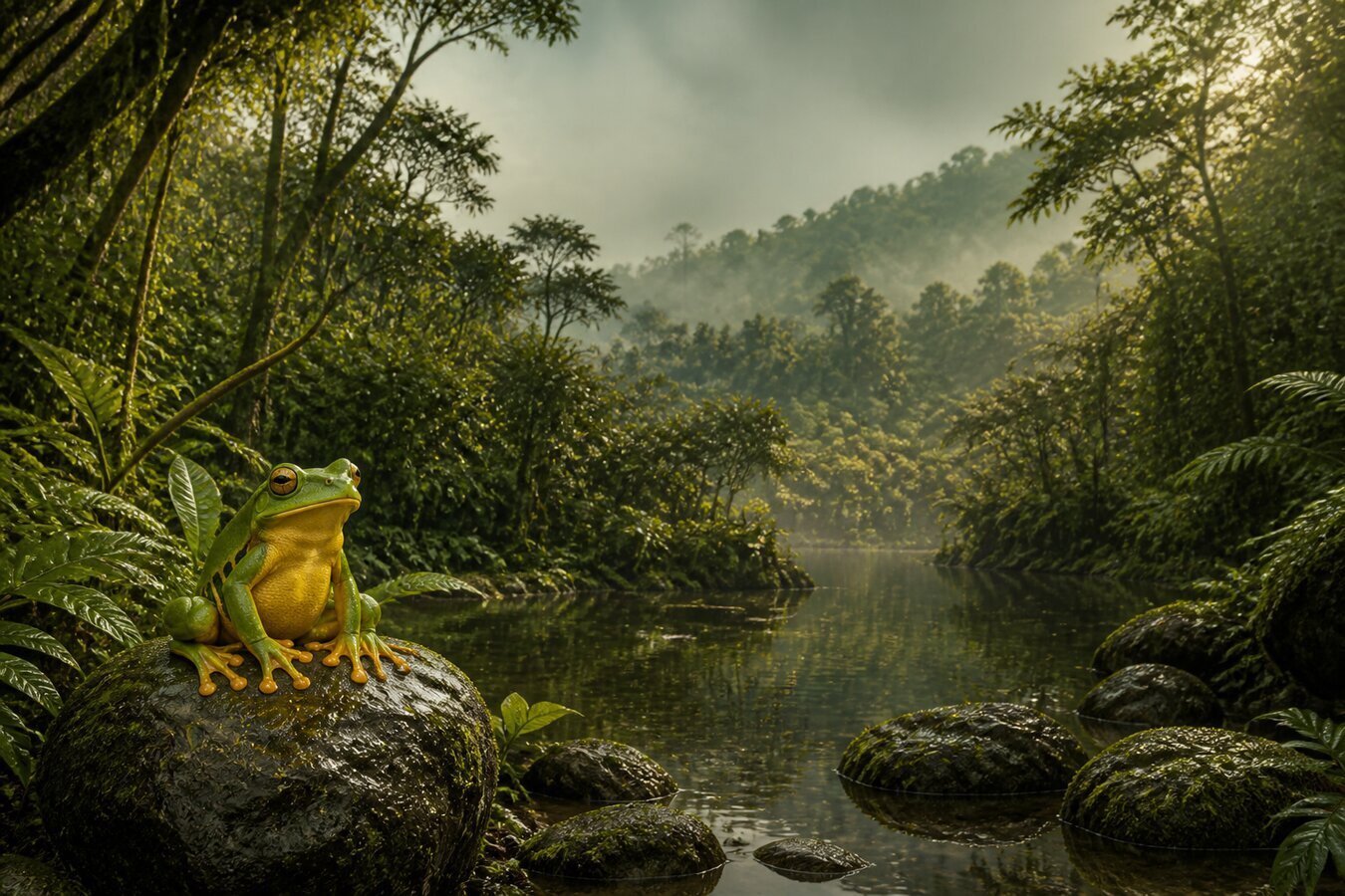 Selva misionera, marco visual de la portada
